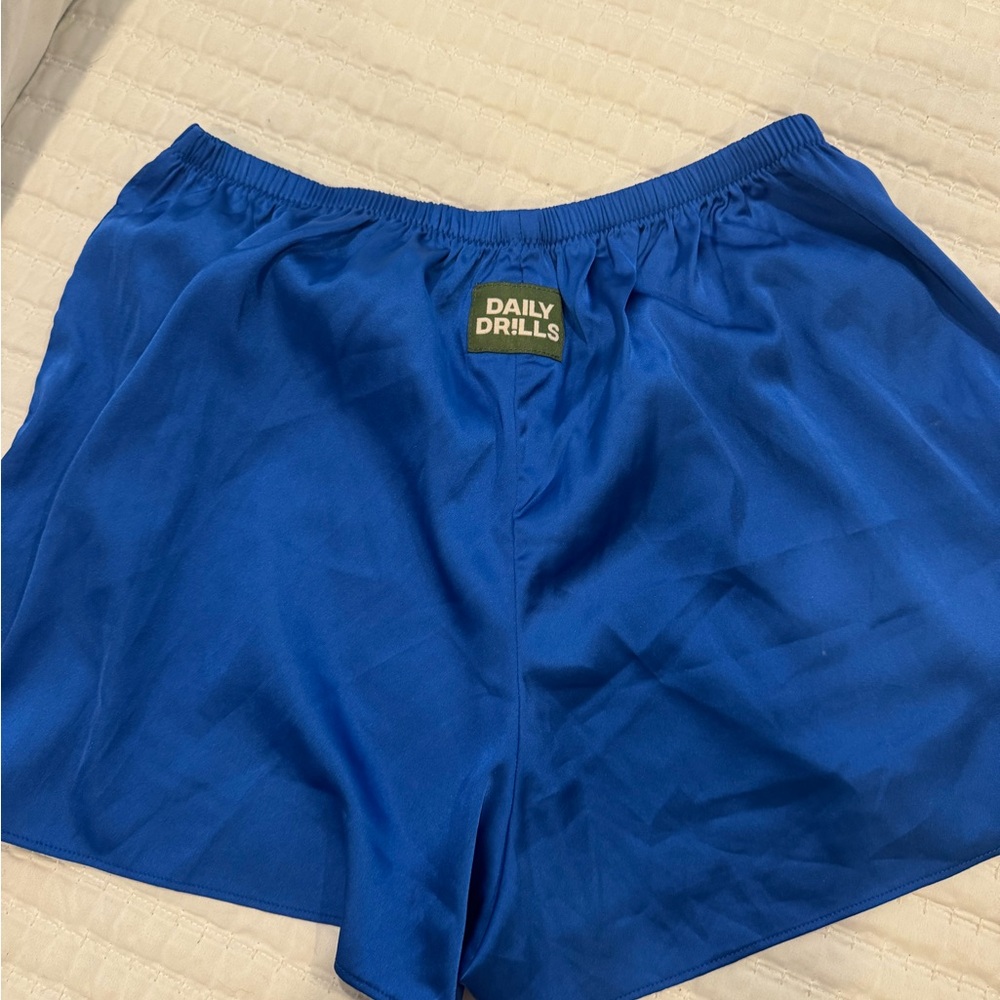 Daily Drills Blue Women's Athletic Shorts